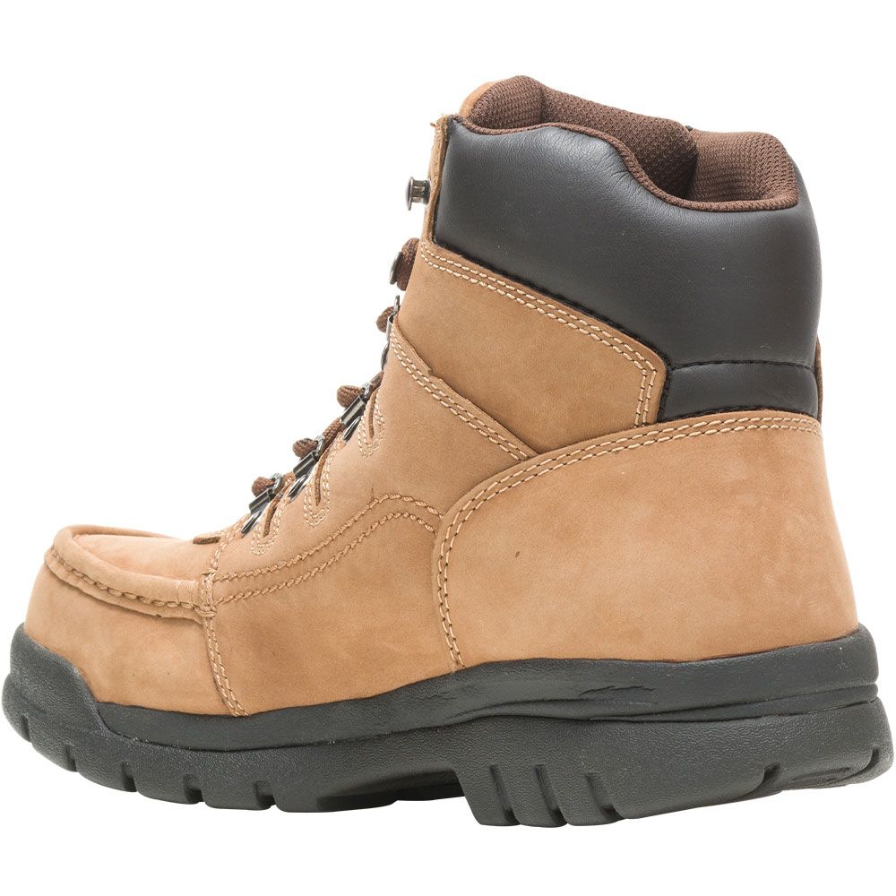 Wolverine 4349 Potomac English Moc Safety Toe Work Boots - Mens Brown Back View