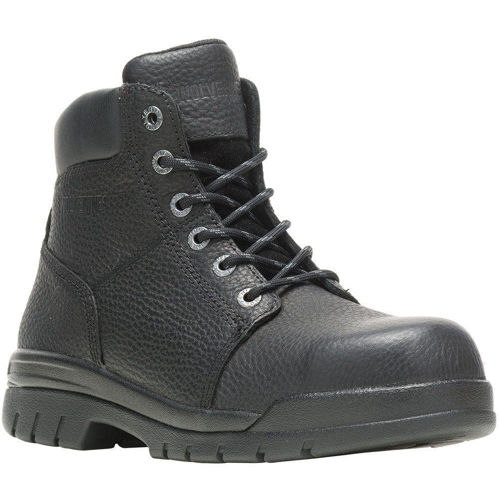 Wolverine 4713 Marquette Safety Toe Work Boots - Mens Black