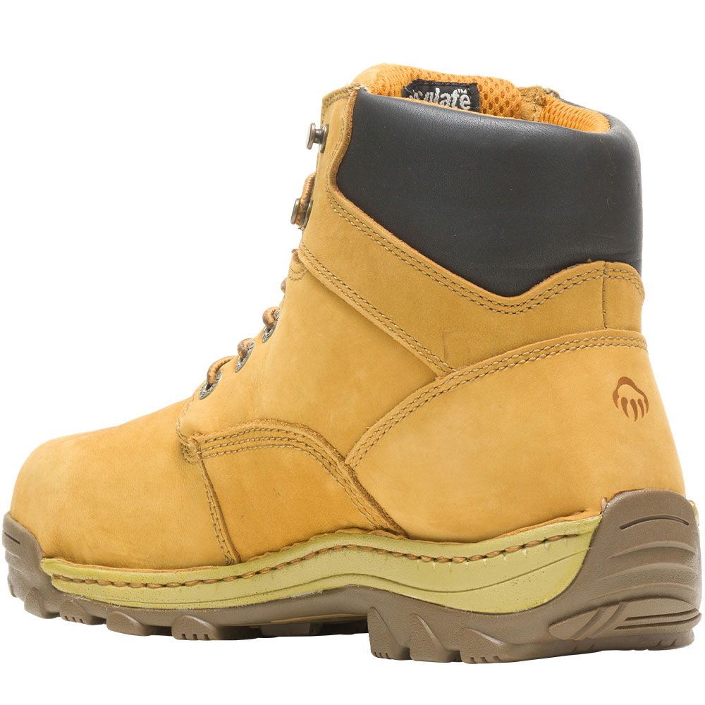 Wolverine 4780 Dublin Wp 6 Inch Work Shoes - Mens Wheat Back View
