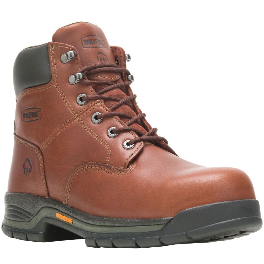 Wolverine Harrison Non-Safety Toe Work Boots - Mens Brown