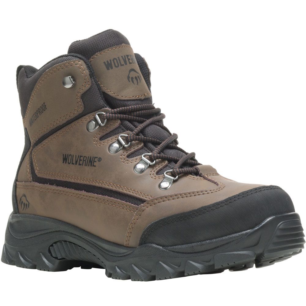 Wolverine Spencer Non-Safety Toe Work Boots - Mens Brown Black
