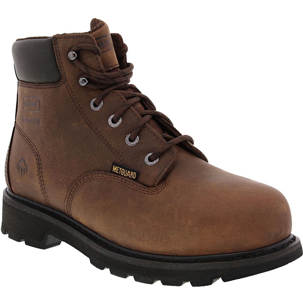 Wolverine 5679 Mckay Wp Safety Toe Work Boots - Mens Brown