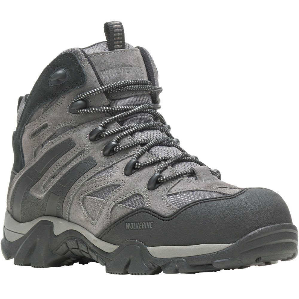 Wolverine 80030 Wilderness Ct Composite Toe Work Boots - Mens Charcoal Grey