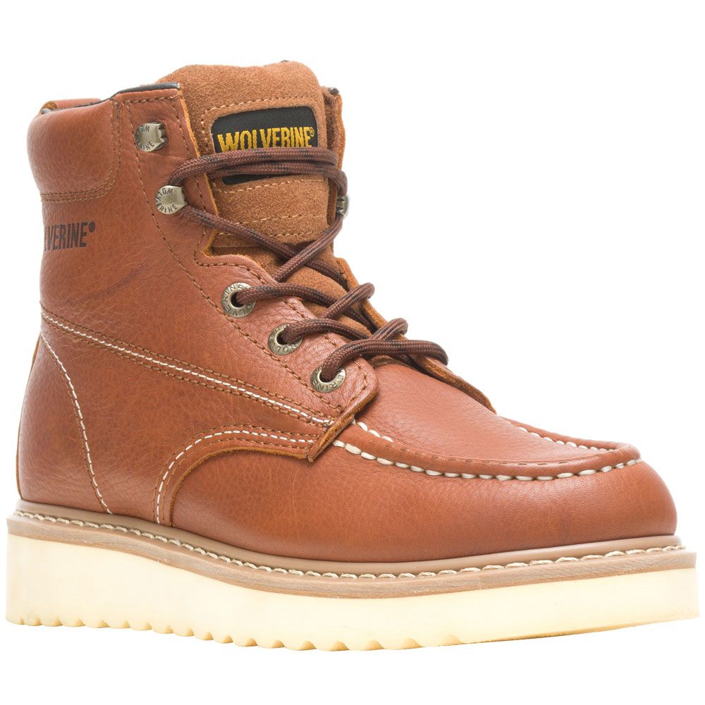 Wolverine Moc Toe Non-Safety Toe Work Boots - Mens Tan