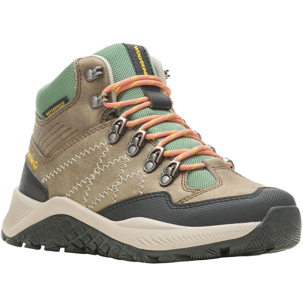 Wolverine 880385 Luton Wp Hiker Hiking Boots - Womens Aluminum Sage