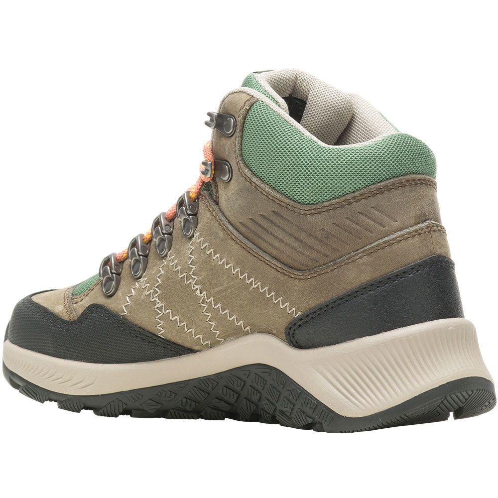 Wolverine 880385 Luton Wp Hiker Hiking Boots - Womens Aluminum Sage Back View