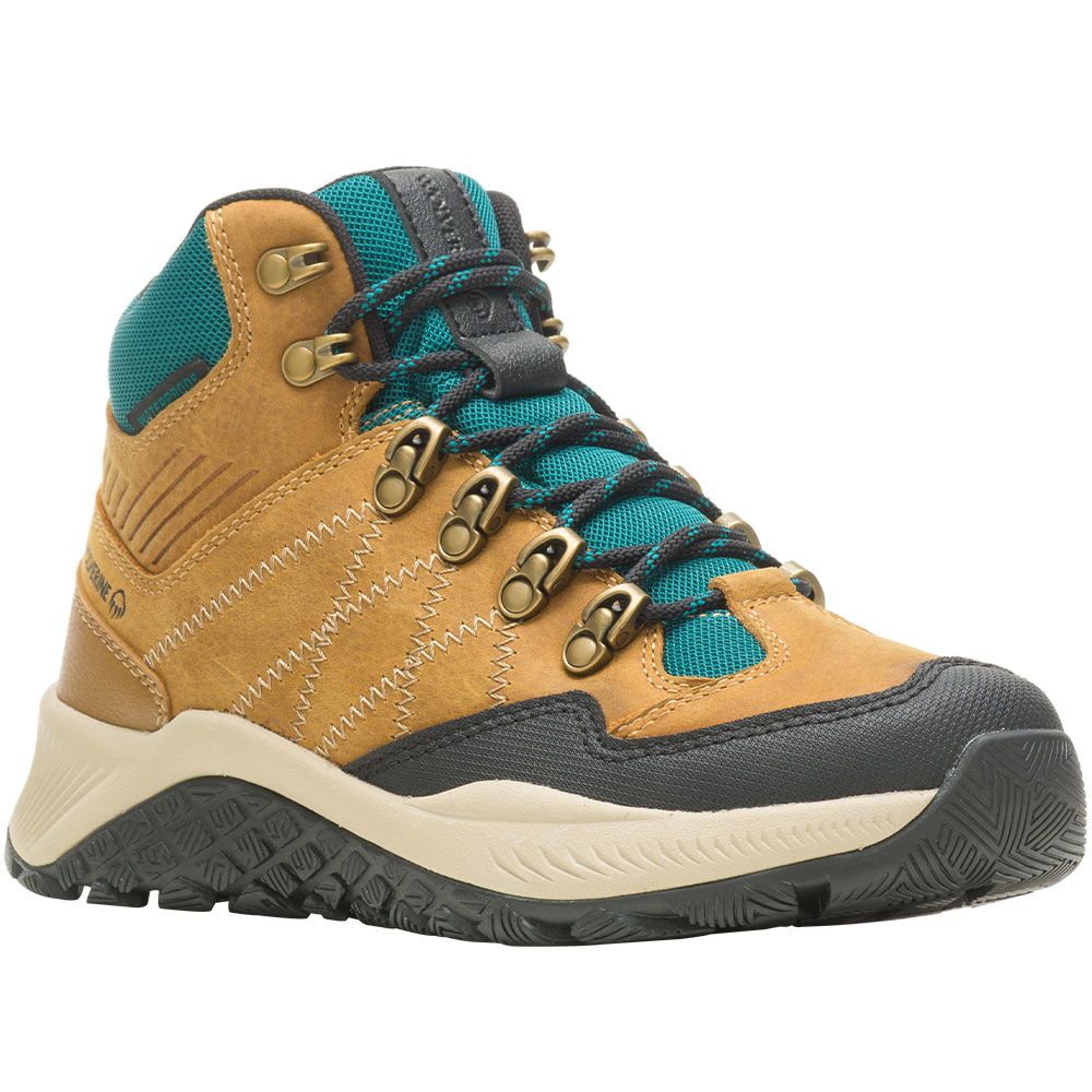 Wolverine 880385 Luton Wp Hiker Hiking Boots - Womens Gold Teal