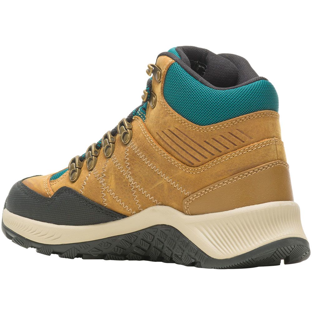 Wolverine 880385 Luton Wp Hiker Hiking Boots - Womens Gold Teal Back View