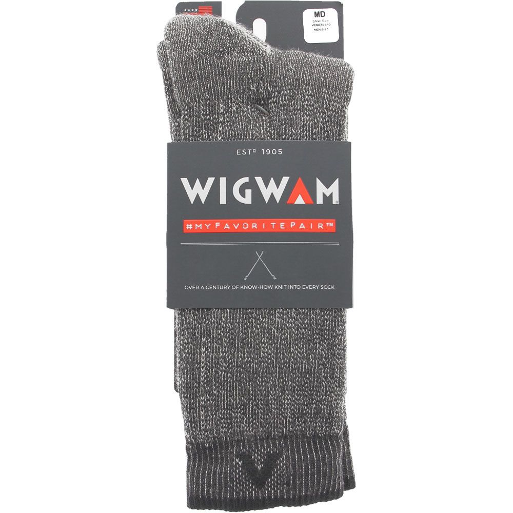 Wigwam Merino Comfort Hiker Socks Charcoal View 2