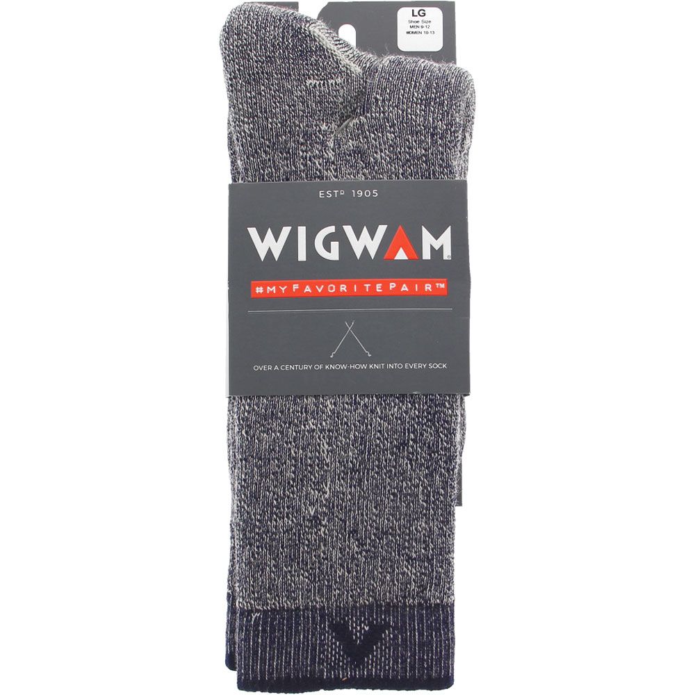Wigwam Merino Comfort Hiker Socks Grey Navy View 2