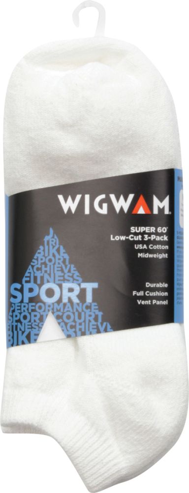 Wigwam Super 60 Lo Cut 3pk Socks - Womens White View 2