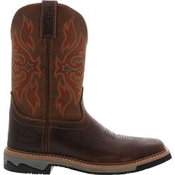 Justin Bolt Waxy Brown Non-Safety Toe Work Boots - Mens