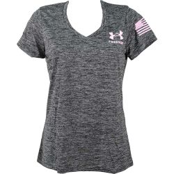Under Armour Freedom Tech Short Sleeve V Neck Shirt - Womens