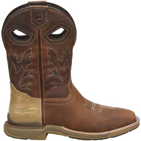 Double H 11 inch Wide Toe Veil Western Boots Shoes - Mens