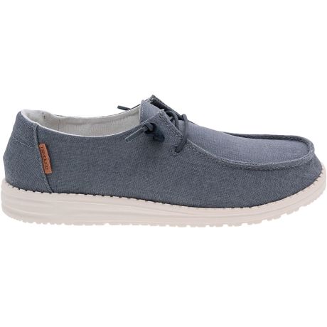 Hey Dude Wendy Chambray Slip on Casual Shoes - Womens