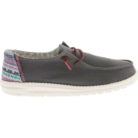 Hey Dude Wendy Aztec Grey Slip on Casual Shoes - Womens