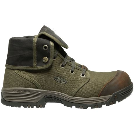 KEEN Utility Roswell Mid Olive Mens Composite Toe Work Boots