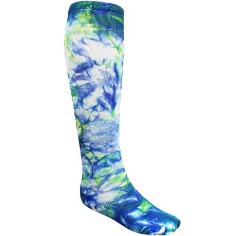 Nurse Mates Royal Tie Dye Wide Cal Socks